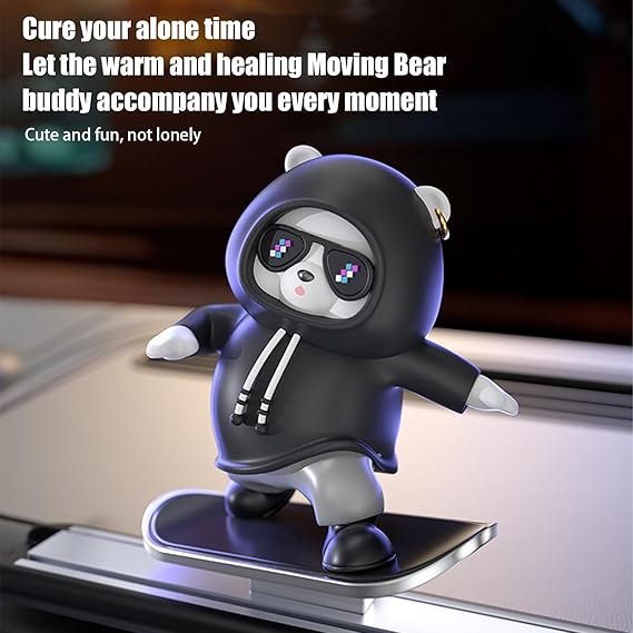 Funny Skateboard Bear Car Dashboard Decoration - Image 3