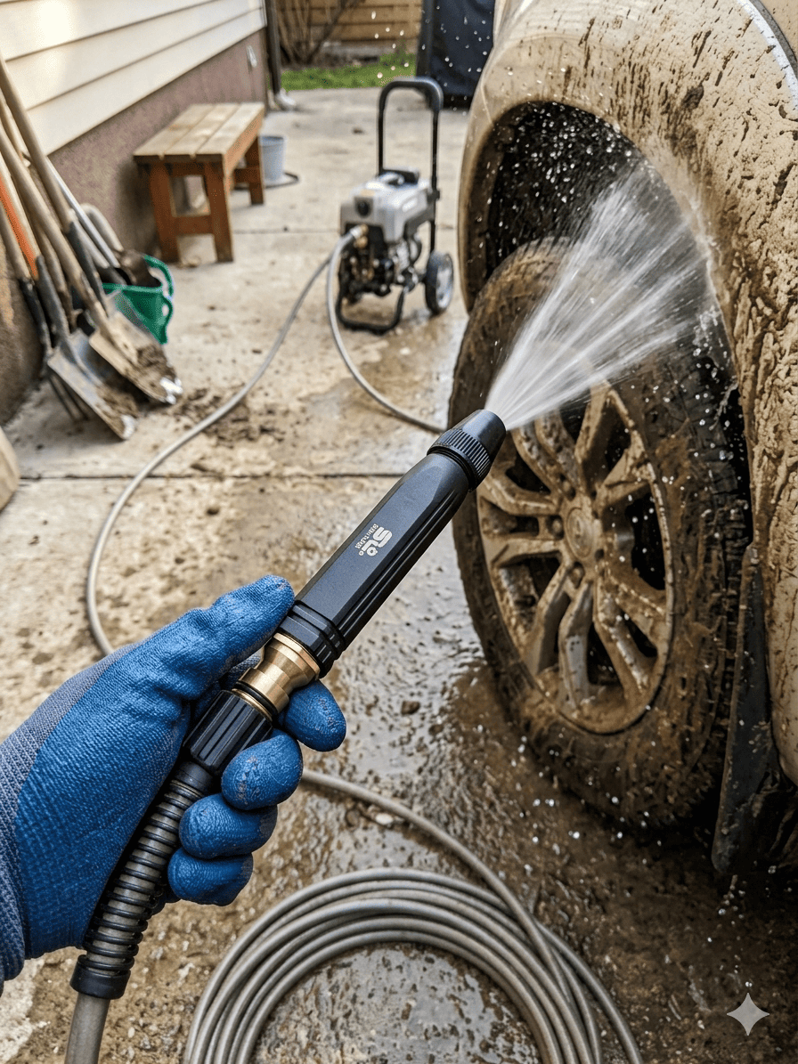 High Pressure Ss Material Plastic Adjustable Nozzle Water Spray Gun - Image 3
