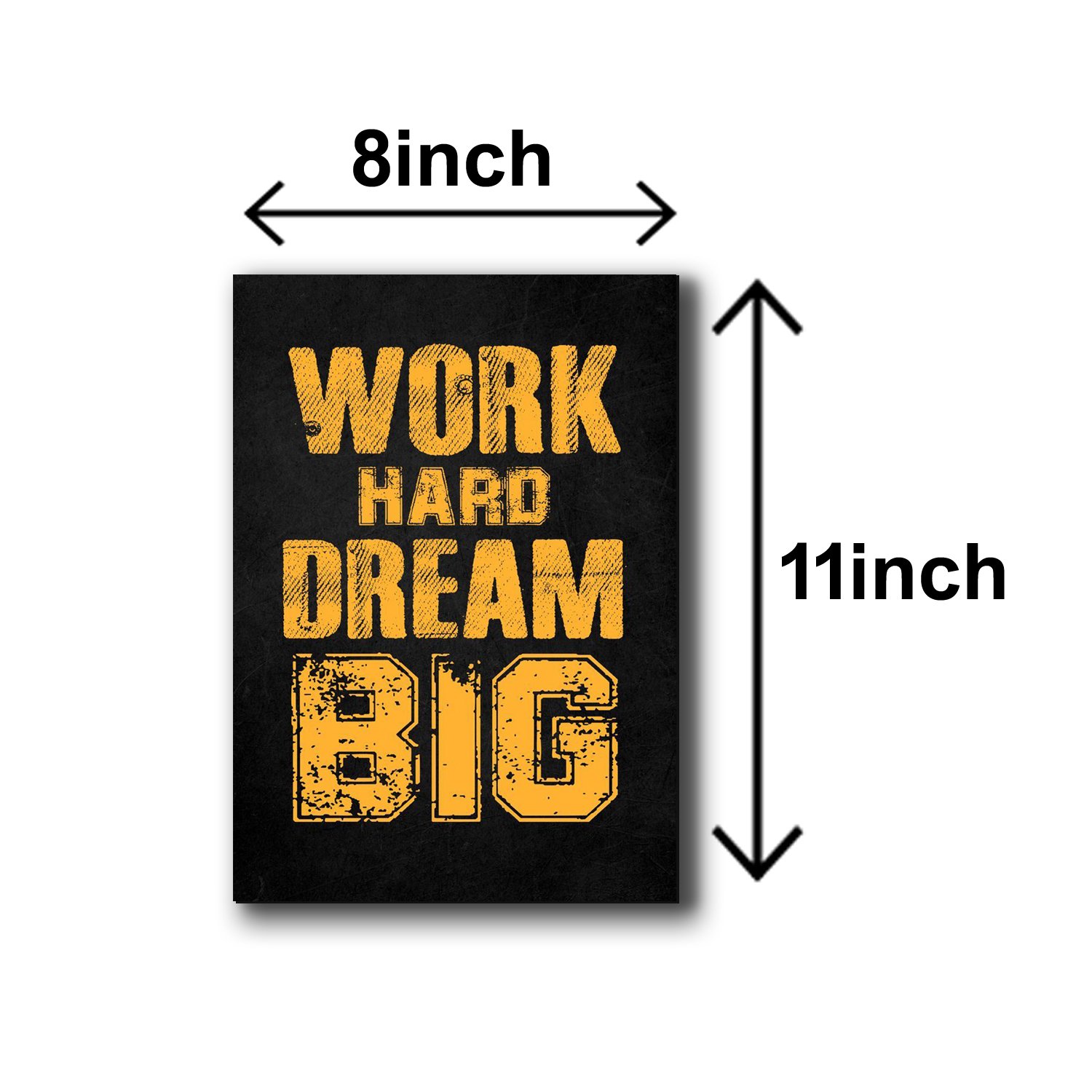 Pack Of 6 Motivational Quotes Sticky Wooden Canvas Frames For Wall...