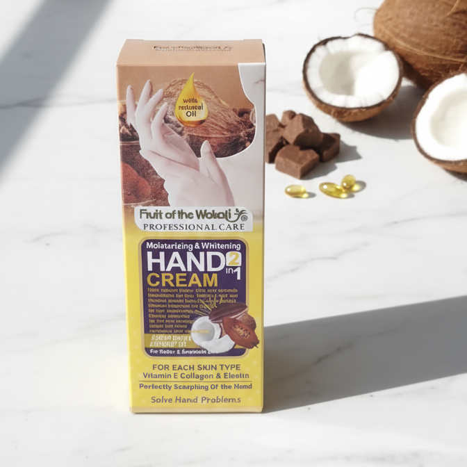 Tropical Essence: 2-In-1 Hydrating & Brightening Coconut Hand Cream - Image 3