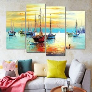 Set of 4 Decorative Wall Art Canvas Frames