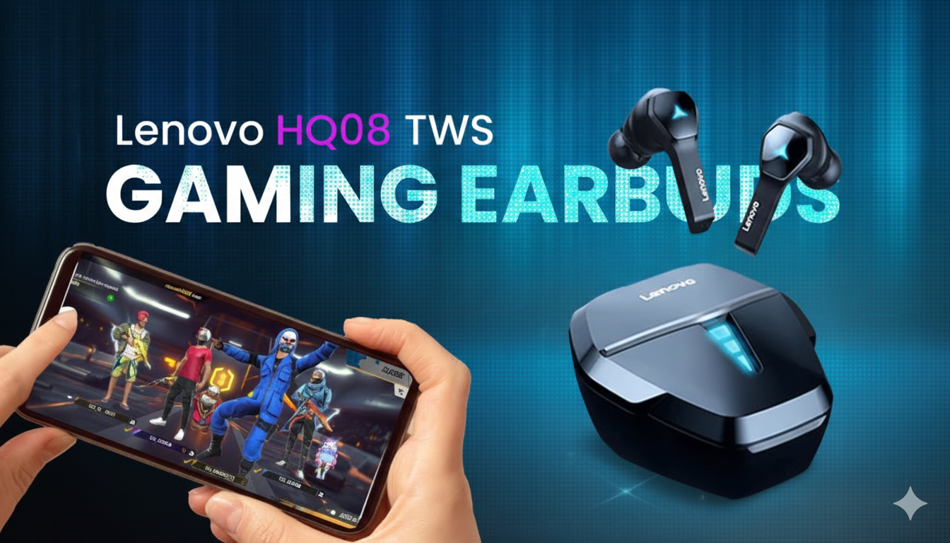 Professional Lenovo Hq08 Tws Gaming Earbuds Low Latency Hifi Sound... - Image 3