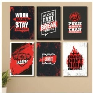 Set of 6 Wall Art Wooden Phototile Frames for Wall Decor Providing