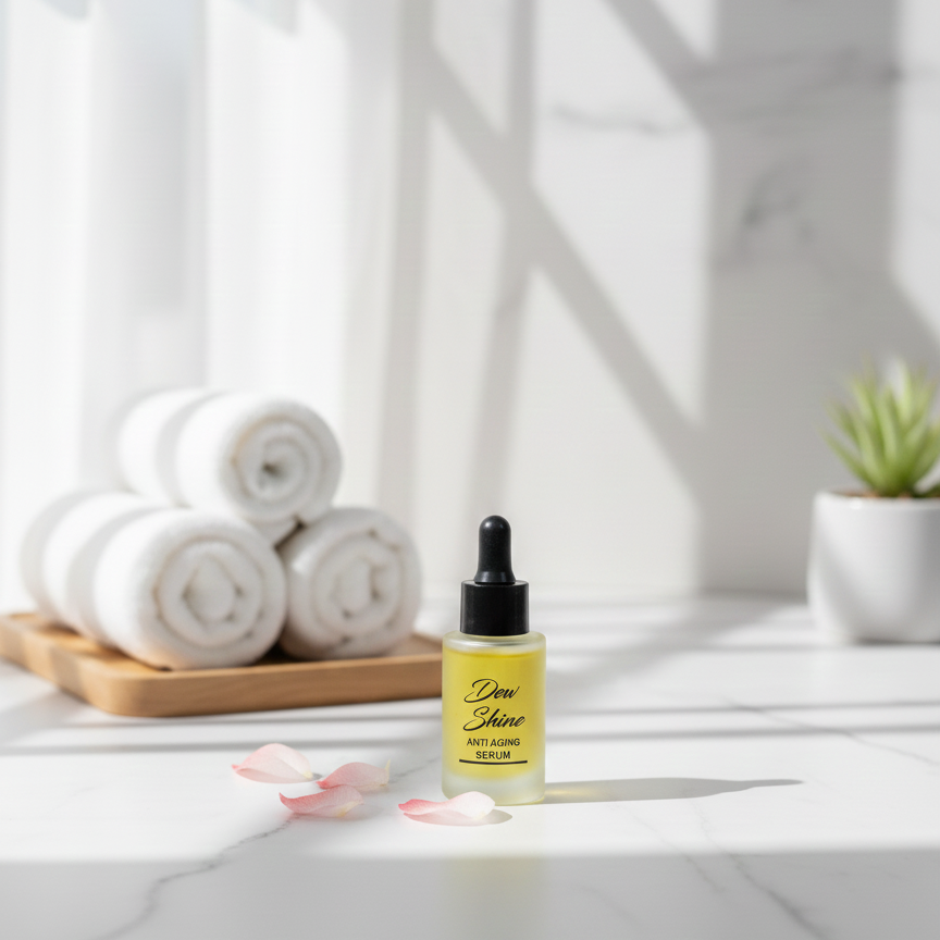 Dew Shine Anti Aging Serum Gentle Formula Reduces Fine Lines - Image 2