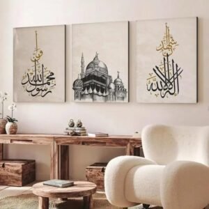 Set of 3 Sticky Wooden Canvas Frames for Wall Decore Aesthatic Art /