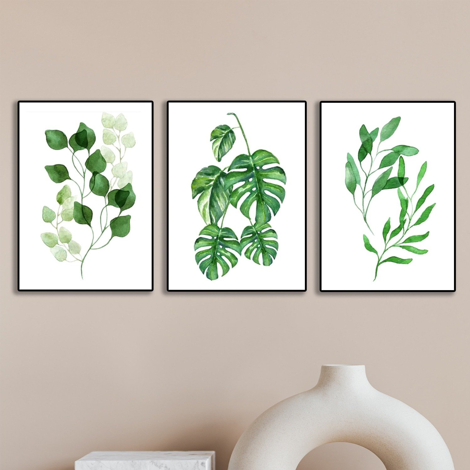 Set of 3 Premium Wall Art Photo Tiles