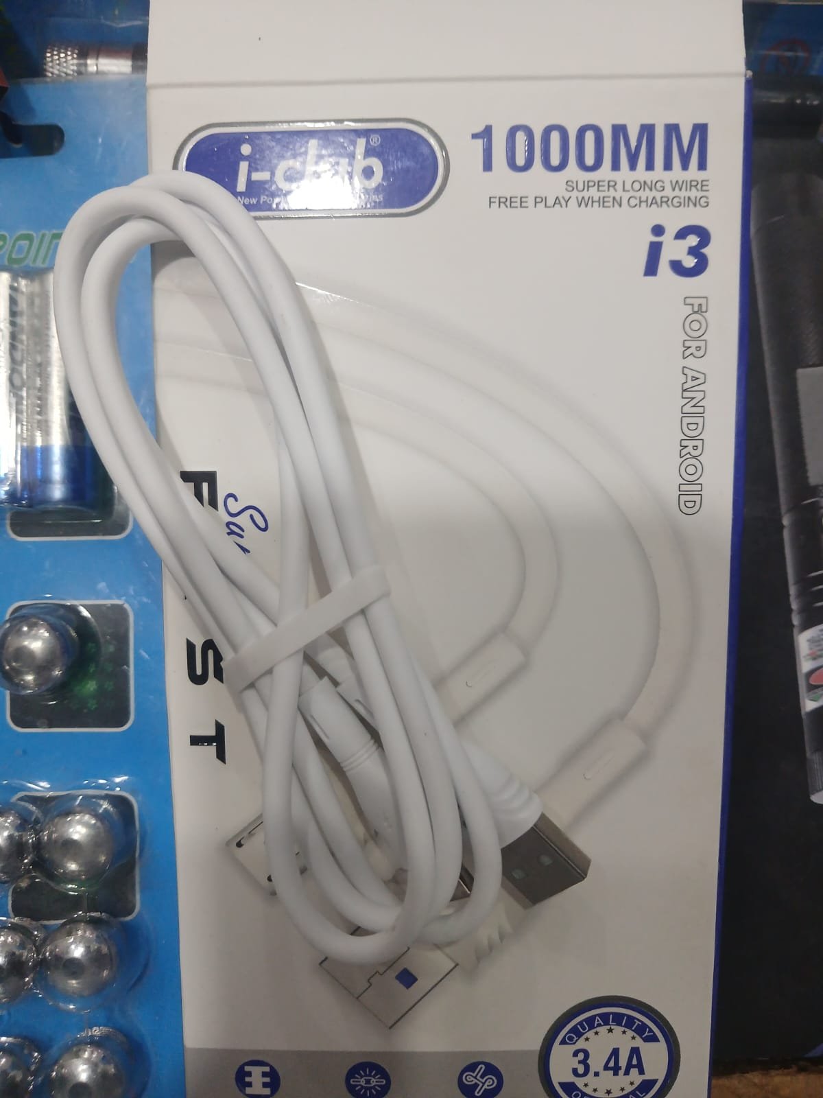 I-Club I3 3.4a Fast Charging Micro USB Cable - Image 3