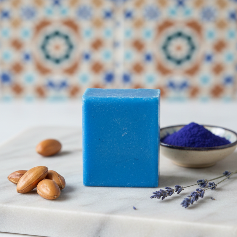 Midhat Apparel Moroccan Blue Soap for Premium Personal Care - Image 4