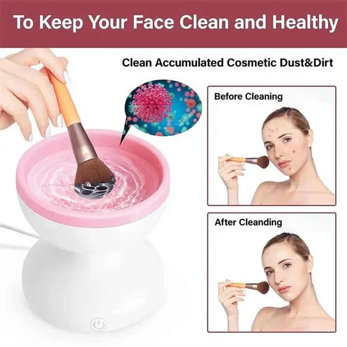 Electric Makeup Brush Cleaner Machine Gentle And Efficient...