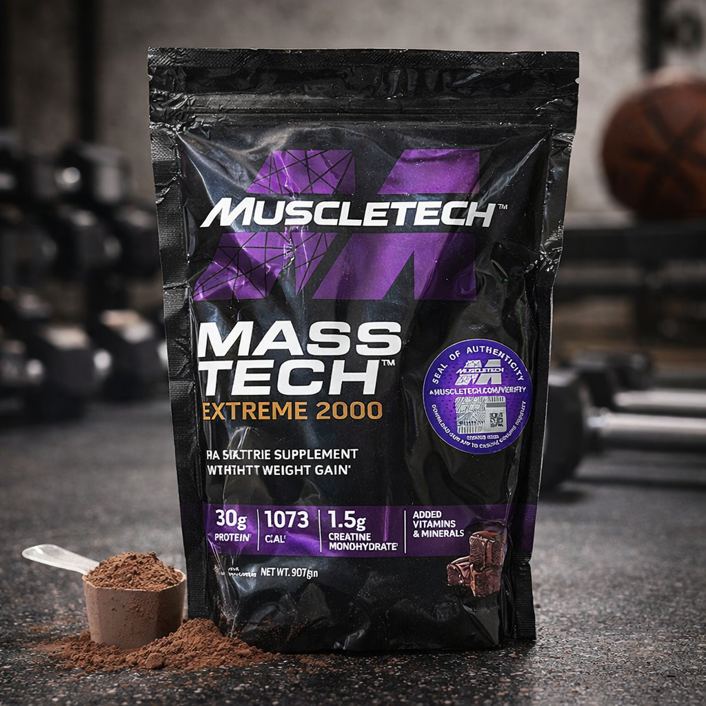 Muscletech Mass Tech Extreme 2000 Dietary Supplement Heavy Weight Gainer - Image 2