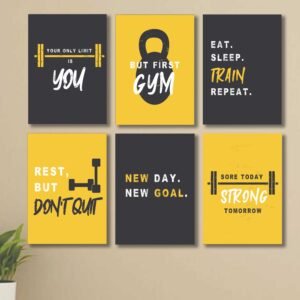 Set Of 6 Wall Art Wooden Phototile Frames For Wall Decor