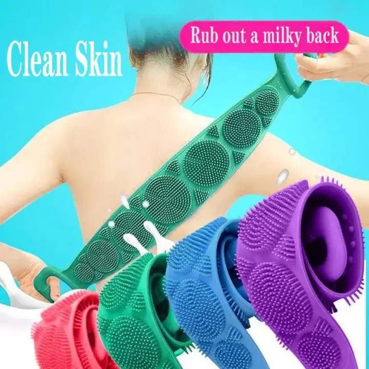 Single Side Bath Towel Scrubber ( Random Color ) - Image 5