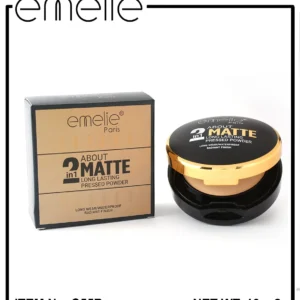 Emelie 2 In 1 Matte Pressed Powder
