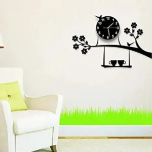 3D Wall Clock Birds On Tree With Coffee Cups Creative 3D Diy...