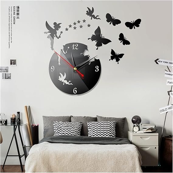 3D Wall Clock Wooden Wall Clock