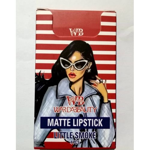 4 Pcs High Pigment Warda Beauty Little Smoke Mate Lipstick -... - Image 5