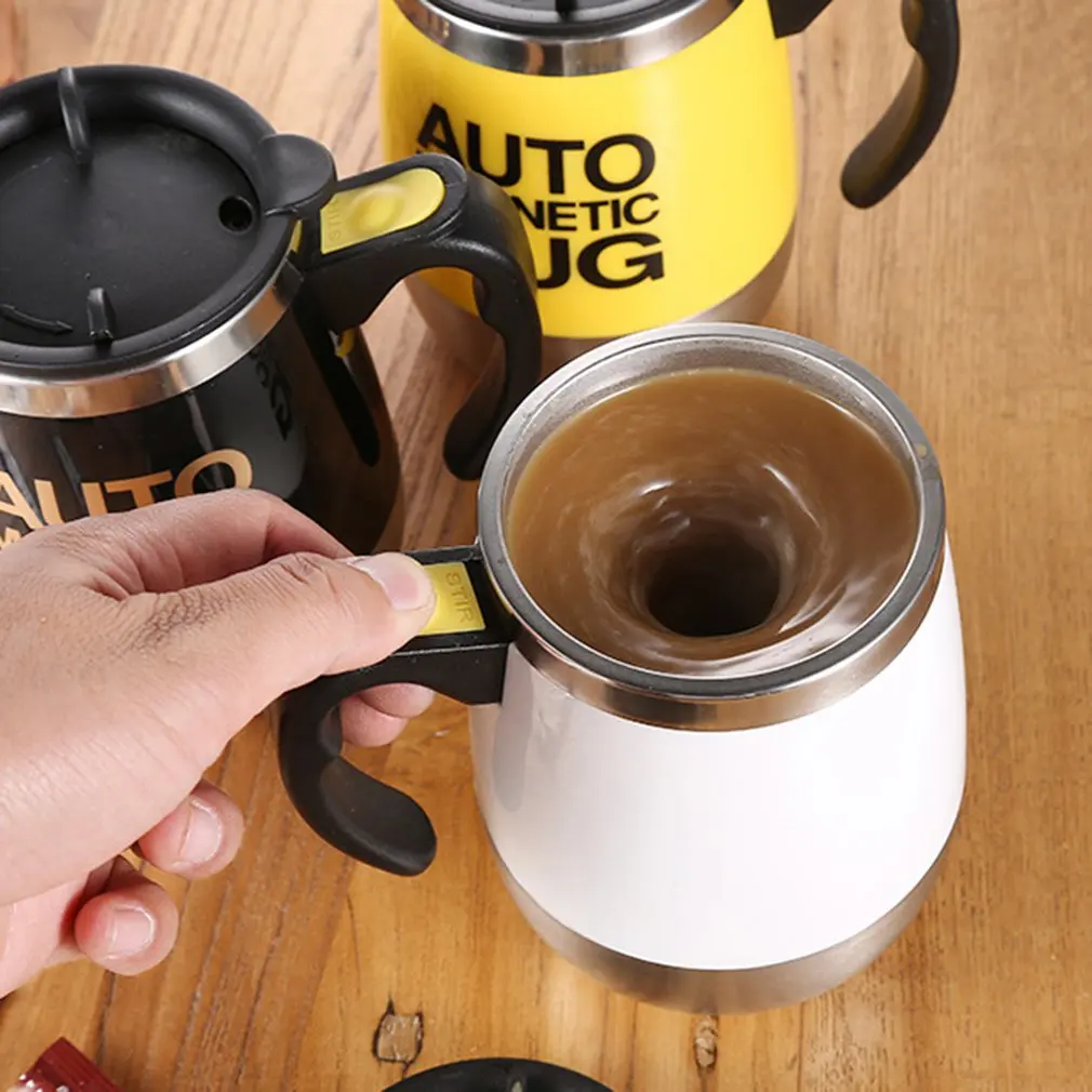 Auto Magnetic Mug 400Ml Coffee Milk Mix Cups 304 Stainless Steel (... - Image 5