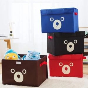 1 Pc Panda Design Folding Storage Bins Quilt Basket Kid Toys...