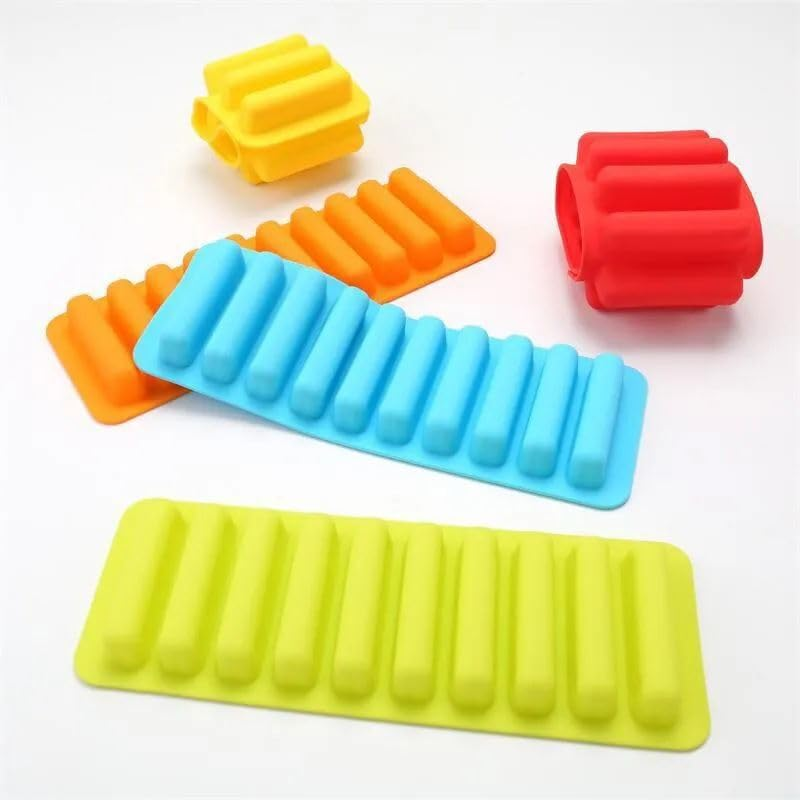 1 Pc 10 Grids Silicone Ice Cube Tray For Water Bottle Ice Cream... - Image 3