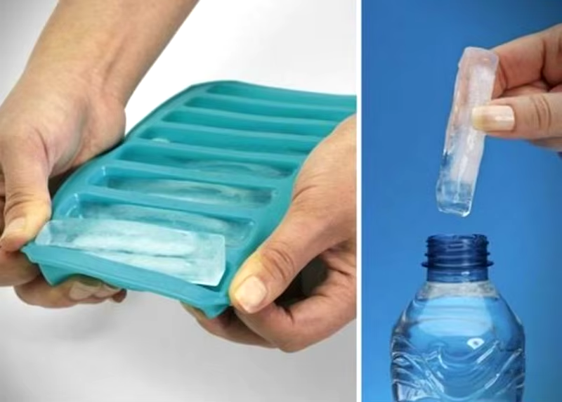 1 Pc 10 Grids Silicone Ice Cube Tray For Water Bottle Ice Cream... - Image 5