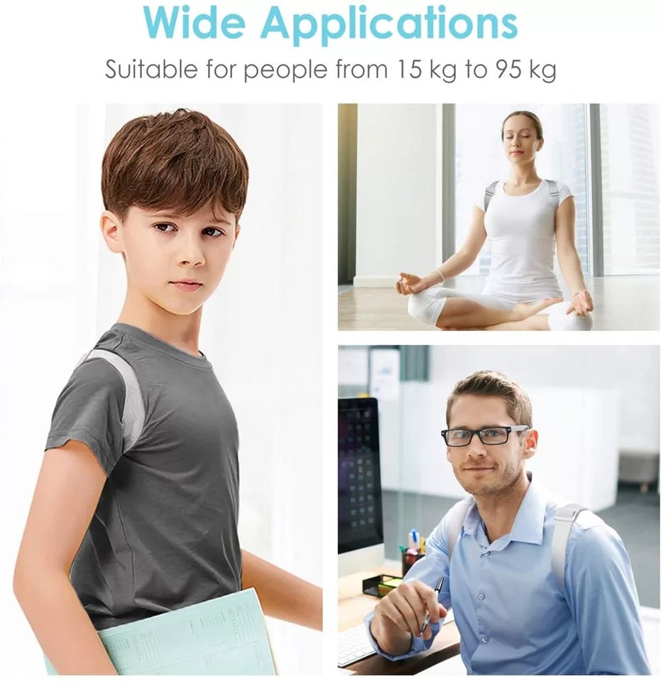 Adjustable Spine Back Support Posture Sensor Belt Chargeable - Image 4