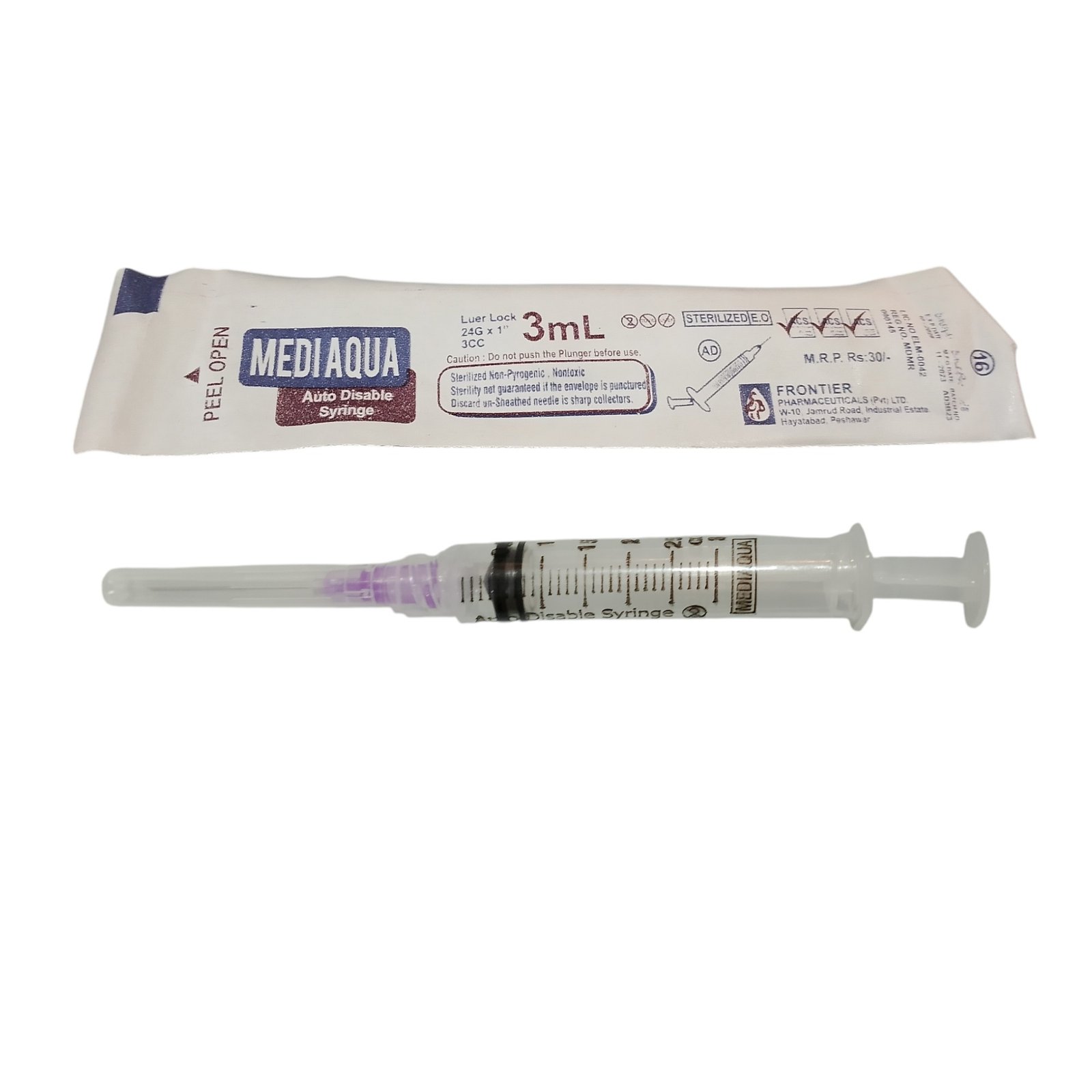 Medi Aqua 3cc Syringes - Image 2
