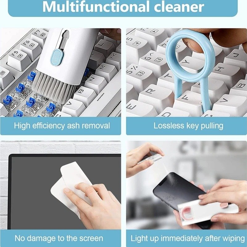 New Headset 7 In 1 Kit Scalable Keyboard Cleaner Brush Earphone... - Image 4