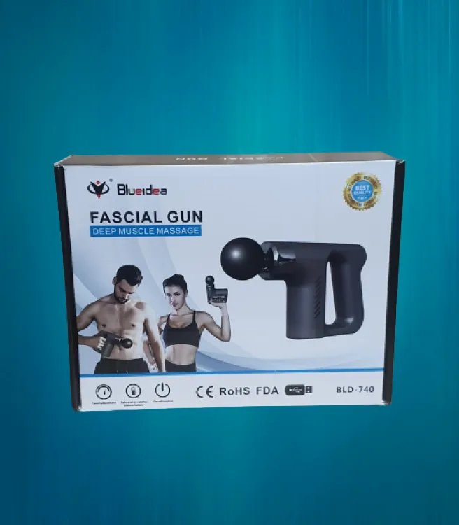 Blueidea Deep Tissue Fascial Massager with 4 Massage Muscle Massage Gun - Image 2
