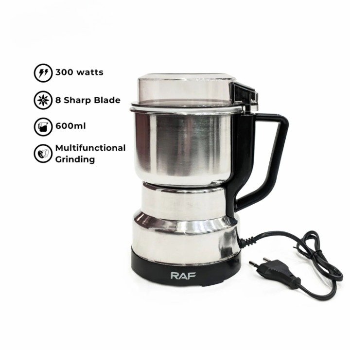 Raf Stainless Steel Electric Coffee Grinder - Image 3