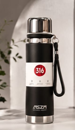 Premium Szm 750ml Stainless Steel Water Bottle Leakproof