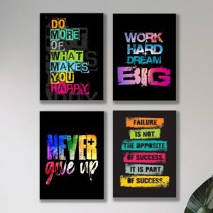 Set of 4 Premium Wall Art Photo Tiles