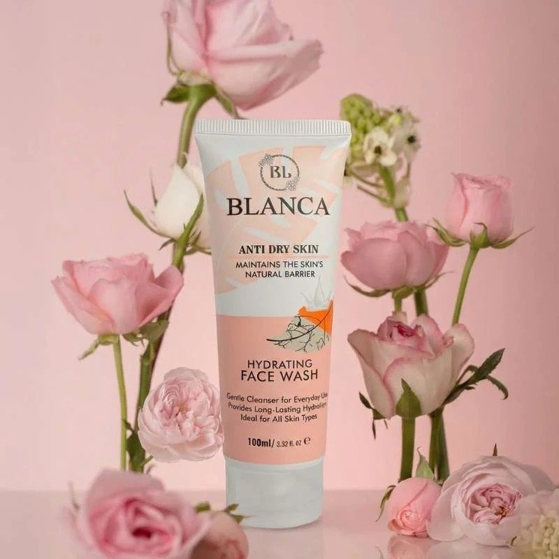 Blanca Anti Dry Skin Hydrating Facewash 100ml Gentle Cleanser