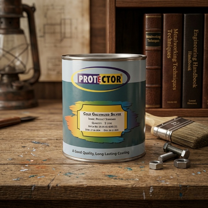 Protector Anti Rust Zinc Coating Spray Color (cold Galvanized Silver