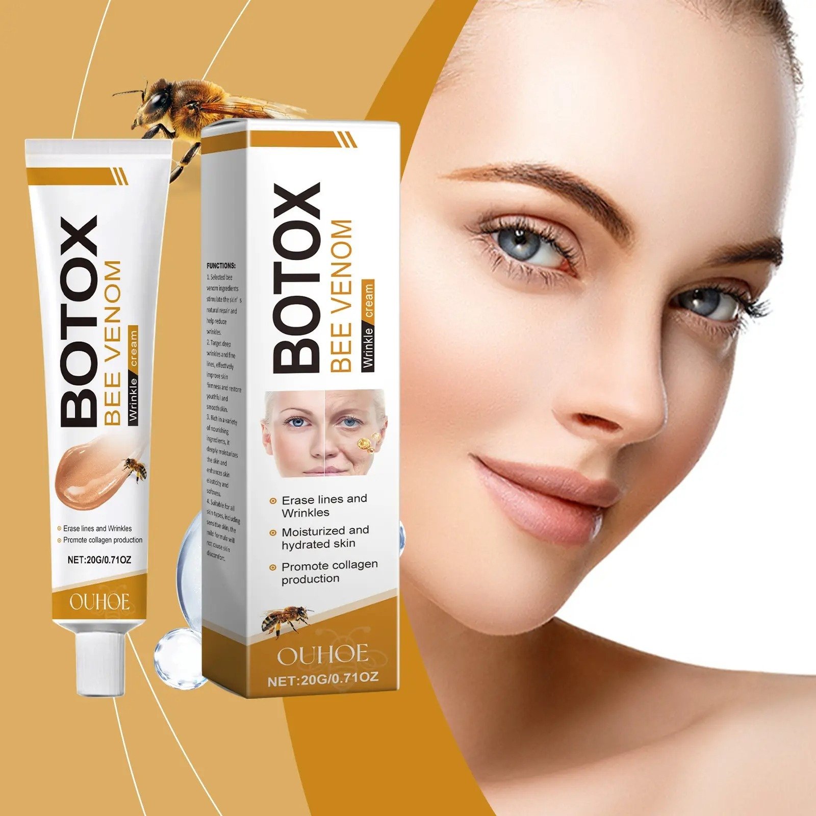 Whitening & Moisturizing Bee Venom Facial Care Cream