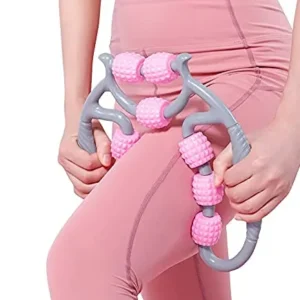 9 Wheels U Shape Points Massage Muscle Relax Roller Massager Made...