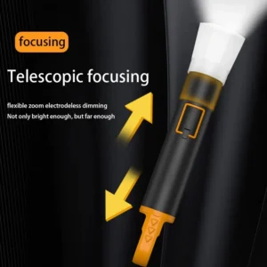 L-S18 Glare Rechargeable Type-C Led Flashlight With Power Bank