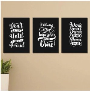 Set of 3 Wooden Photo Tile Wall Art Frames (8×11 Inches)