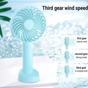 Portable Hand Fan Mini Desktop Cooling Fan Rechargeable Personal Air