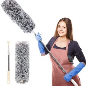 Extendable Microfiber Duster Feather Duster with Extra Long Pole