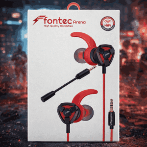 Fontec Arena Gaming Earphones with Detachable Mic – 3.5mm Hifi Stereo