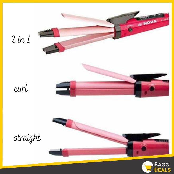 2 In 1 Nova Hair Straightener And Curler Hair Straightener +... - Image 3