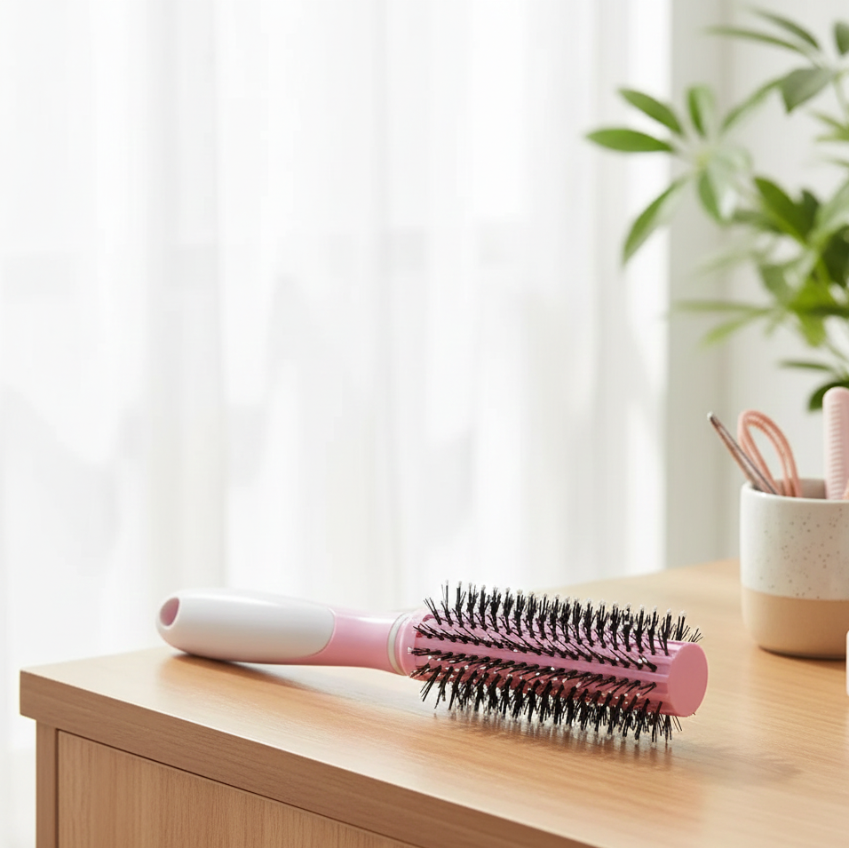 Professional Round Hair Brush for Blow Drying & Styling - Image 2