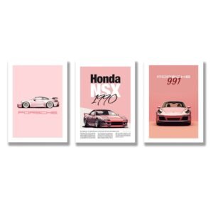 Set of 3 Premium Wall Art Photo Tiles