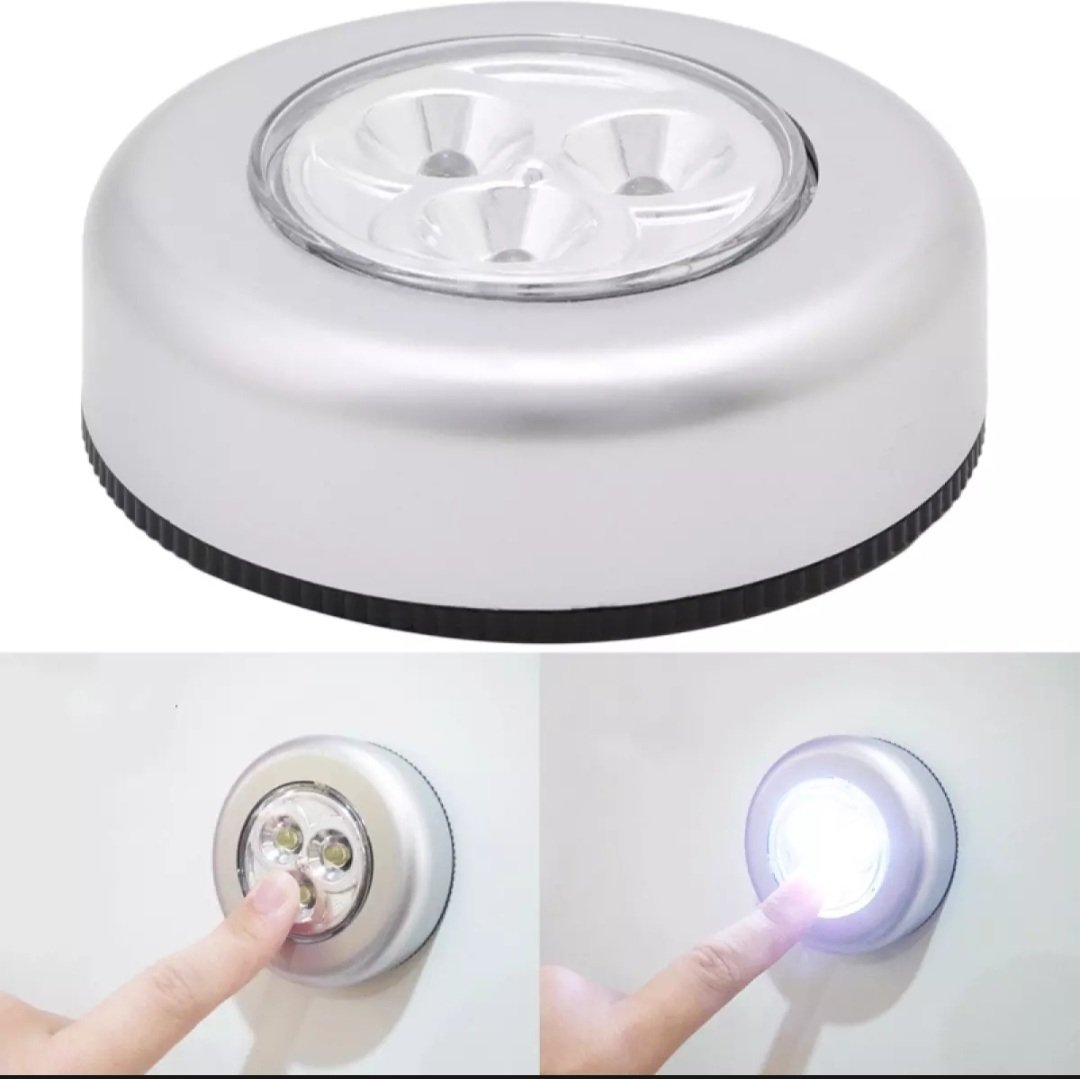Led Tap Light, Stick On Push Button Touch Lights Battery Powered...