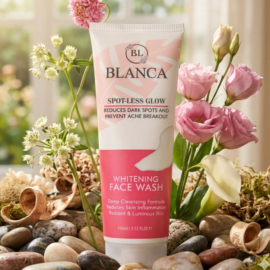Blanca Spotless Glow Face Wash 100ml Gentle Cleanser for Bright Clear