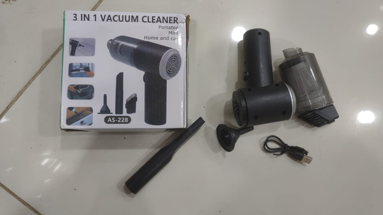 3 In 1 Portable Vacuum Cleaner Wireless Hand-Held Cleaning For Car... - Image 5