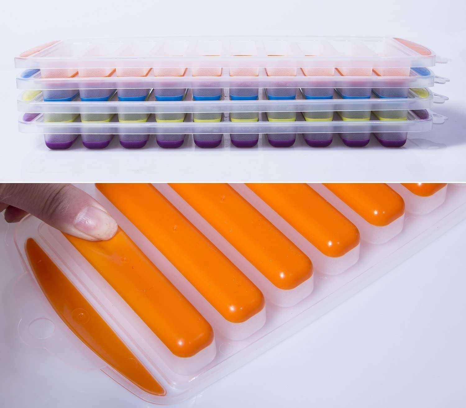 Popup Ice Cube Tray Silicone Mould Jelly Shots/Chocolate (Random...