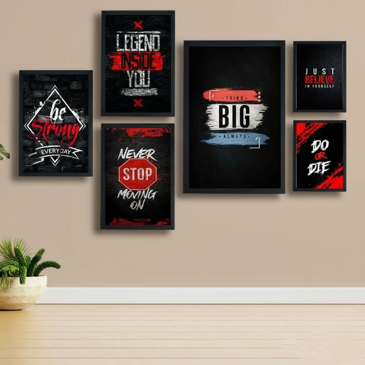 Motivational Wooden Wall Art Frame Set - Image 4