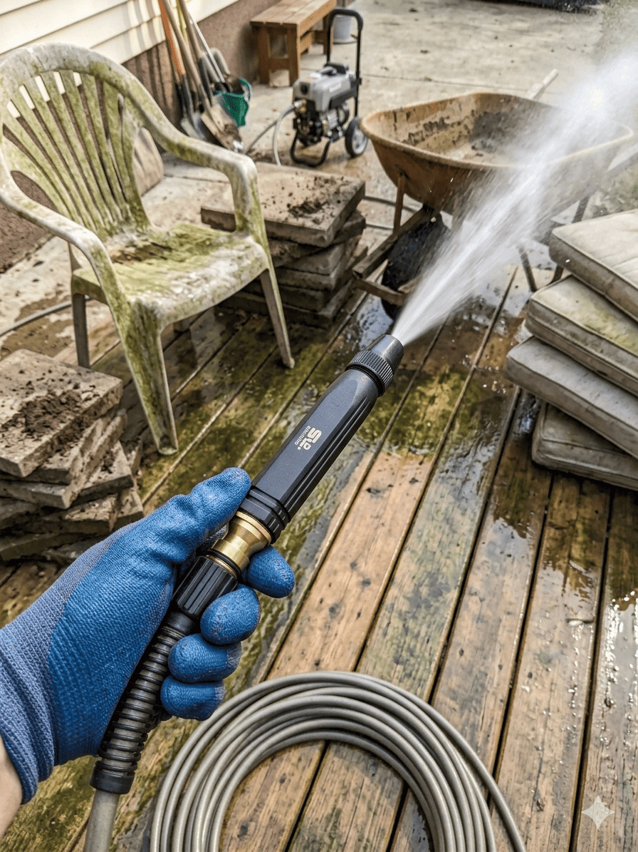 High Pressure Ss Material Plastic Adjustable Nozzle Water Spray Gun