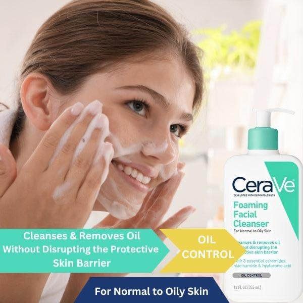 Cerave Foaming Facial Cleanser For Normal To Oily Skin - Image 5